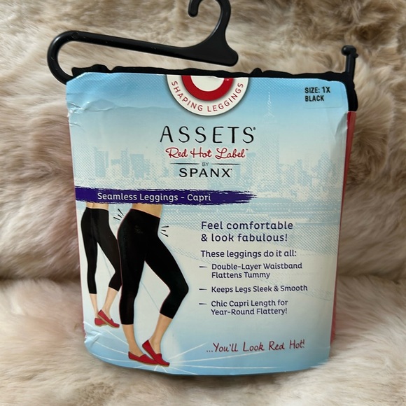 Spanx seamless leggings carpi 1x black - Picture 1 of 4